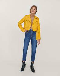 Basic Faux Leather Belted Jacket Jackets Stradivarius Belgie Belgique Belted Jacket Faux Leather Belts Jackets