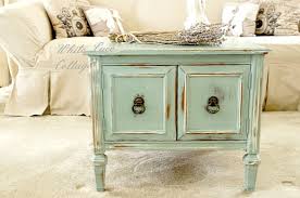 How to make furniture look rustic white. How To Cheat A Distress Furniture Look Cheap Anne P Makeup And More