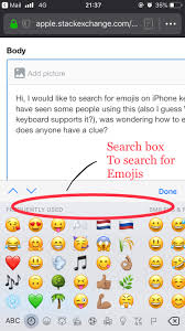 The rounded emojis gives the real feelings than the google android emojis, and this way helps you to get iphone emojis on android. How To Enable Search When Using Emoji Keyboard On Iphone Ask Different