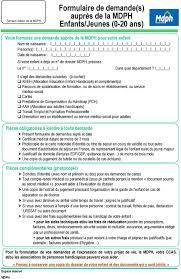 Expression des attentes et besoins de la personne concernée. Formulaire De Demande S Aupres De La Mdph