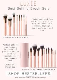 Luxie Bestsellers Rose Gold Makeup Brushes Makeup Brush Set Makeup Brushes