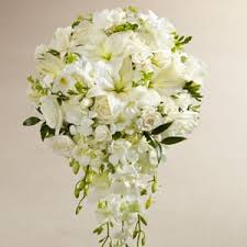 Destination weddings in the us. Elegant White Bridal Bouquet In Fort Myers Fl Ruth Messmer Florist