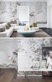Industrial Ivory Wandgestaltung Tapete Tapete Wohnzimmer Ziegel Tapete
