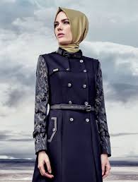 Zuhre Tesettur Pardesu Esarp Uzun Elbise Sonbahar Kis Koleksiyon Alisveris Magaza Hijab Fashion Denim Fashion Turkish Hijab Style