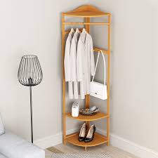 This garment rack also comes with (1) hanging rod for your longer items, and (1) sidebar with (4) hooks for all your accessories. Buy Corner Hanging Clothes Rack Off 62