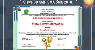 Berikut ini ialah berkas perangkat pembelajaran bahasa sunda kelas 1 2 3 4 5 6 sd mi lengkap. Contoh Format Piagam Ranking Sd Terbaru 2018 Ppdb Penerimaan Peserta Didik Baru