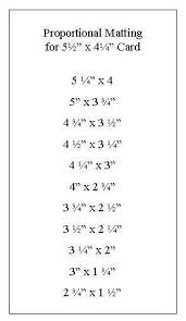 Proportional Matting Card Making Tips Cards Card Sketches