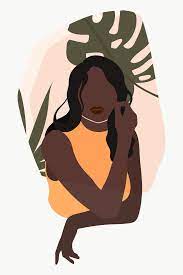 Black Woman With A Monstera Leaf Transparent Png Premium Image By Rawpixel Com Manotang Illustration Art Girl Illustration Art Art