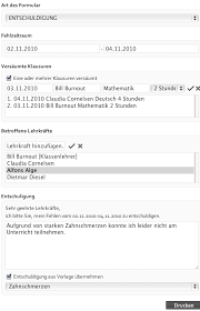 Alle eltern sollten daran denken, dass sie die schule so früh wie möglich informieren, wenn ihr kind nicht im stande ist, am unterricht teilzunehmen. Myexcuse De Entschuldigung Fur Versaumten Unterricht Online Erstellen Lehrerfreund