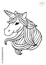 Un disegno da colorare che piacerà molto alle bambine! Unicorni Da Colorare Stampa Gratis Portalebambini It