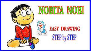 They're great for all ages. Nobita Easy Drawing Step By Step Art Tutorials For Kids And Children Youtube