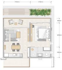 All apartments feature spacious closets, stainless steel appliances, and thoughtful details. 1 Bedroom Floor Plan Bay Apartments By Bay Residence Koh Phangan