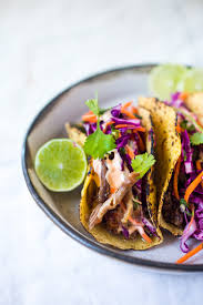 I topped my shredded pork tacos with an asian style red cabbage slaw and added some toasted cashews for extra crunch. Pulled Pork Tacos With Five Spice Feasting At Home