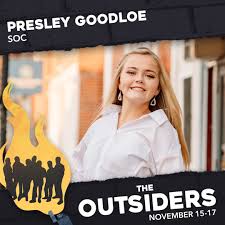 Time to meet more members of our company—Presley Goodloe, Brenna Matthews, Darcie  Osborn, and Maci Robinson! Presley is a freshman at Carlisle High School.  This is her first year with CHS Theatre
