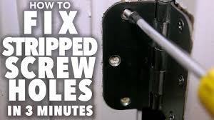 Maybe you would like to learn more about one of these? Fix Stripped Screw Holes 3 Minute Fix Youtube