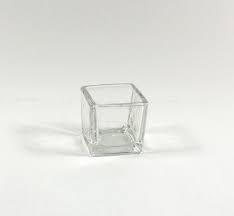 Smoke colored crystal votive looks particularly lovely by candlelight. 2 X 2 Clear Small Glass Cube Votive Candle Holder 144 Pieces Eventswholesale Com