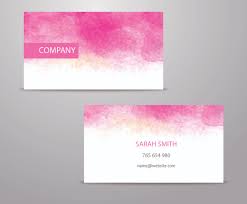 Premium cards, glossy, recycled or matte. Watercolor Business Card Template Vector Art Graphics Freevector Com