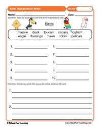 Abc order worksheet 1 spelling worksheets, 1st grade worksheets, free printable . English Alphabetical Order Worksheets Have Fun Teaching