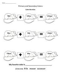 Mouse Color Mix Color Mixing Elementary Art Classroom Primary And Secondary Colors