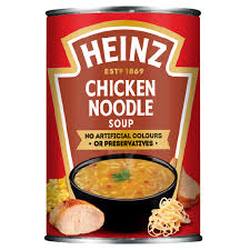 In searching for a good soup recipe, we wanted something that fully utilized the chicken flavor. Heinz Chicken Noodle