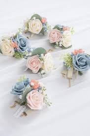 | / find artificial white wedding flowers, like this beautiful real touch anemone in white with a black center. The Best Dusty Blue Artificial Flowers For Diy Wedding Bouquets And Arrangements Shop Dusty B Blue Wedding Flowers Pink Wedding Flowers Blue And Blush Wedding