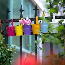 You can plant climbers to cover your balcony rails, walls and even the ceiling. Blesiya 10pcs Iron Flower Pots Balcony Garden Hanging Plant Planter Decor Buy At A Low Prices On Joom E Commerce Platform