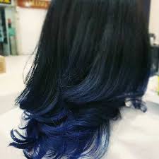 Dark hair with permanent blue hair dye. Pin By Jennifer Kuhnen On Cute Hair Ideas Hair Dye Tips Dark Blue Hair Dyed Hair Blue