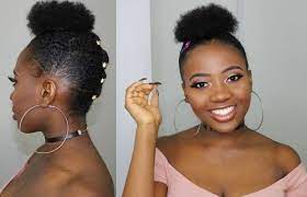 African american women often encounter many surprises and troubles with their natural hair. 5 Minute Natural Hairstyles On Short Natural 4c Hair 4c Natural Hairstyles Short 4c Natural Hair Short Natural Hair Styles