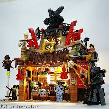 The Lego Ninjago Movie Set 2017 Garmadon S Restaurant Ambush Moc Feat Garmadon S Iron Robot Lego Ninjago City Cool Lego Creations Lego Ninjago Movie