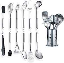 Anyone can be a seasoned outdoorsman with this simple, smart cook set. Berglander Stainless Steel Kitchen Utensil 12 Piece With 1 Stand Cooking Spoon Kitchen Tools Cooking Utensil With Holder 13 Pieces
