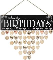 We did not find results for: Amazon Com Lanma Birthday Reminder Calendar Diy Wooden Family Birthday Board For Mom Dad Friend Gifts With Round Heart Wood Tags Home Kitchen