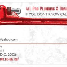 For all your commercial plumbing, hvac, and mechanical needs, call us today! All Pro Plumbing Drain Services Plumbing Washington Dc Phone Number