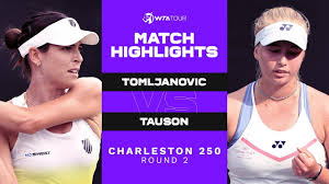 Clara tauson women's singles overview. Ajla Tomljanovic Vs Clara Tauson 2021 Charleston 250 Round 2 Wta Match Highlights Youtube