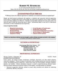 Sample electrician resume electrician skills lists 5 Electrician Resume Templates Pdf Doc Free Premium Templates