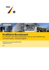 Das amt erreichen sie unter der anschrift pfarrkirchener straße 97 mit der postleitzahl 84307. Verzeichnis Der Zulassungsbehorden Av 1 Kraftfahrt Bundesamt