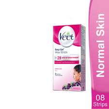 Veet wax strips effectively removes hair close to the root in just few minutes. Buy Veet Face Wax Strips Normal Hair Remover Online