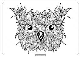 Indeed a finished coloring page. Printable Owl Mandala Pdf Coloring Pages