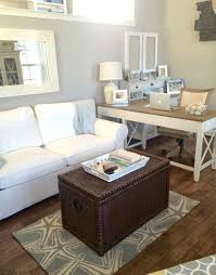 No Room For A Home Office But Wait In 2020 Living Room Office Combo Guest Room Office Living Room Office