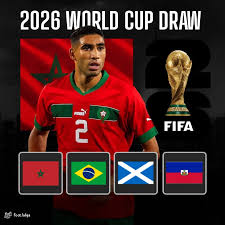 🔥 رسميًا.. قرعة كأس العالم 2026 تضع المغرب في مجموعة نارية! 🇲🇦🔥 اليوم تجرات قرعة كأس العالم 2026، وجابت لنا مجموعة قوية ومشوقة للمشاهد المغربي والعالمي! 🏆🌍 المنتخب المغربي لقا راسو في