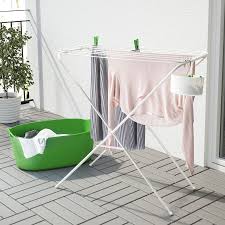 Jall Drying Rack Indoor Outdoor White Ikea In 2020 Drying Rack Ikea Laundry Airer