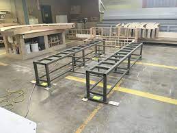 This Steel Frame Will Be Clad In White Corian It Will Be Used To Support One Of The James Bond Cars At Th James Bond Cars Steel Frame International Spy Museum
