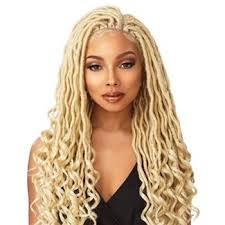 Sensationnel Cloud 9 4x4 Multi Part Swiss Lace Front Wig Goddess Loc Lace Braid Braids Wig Lace Front Wigs