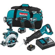 Makita Xt610 18v Lxt Lithium Ion Cordless 6 Pc Combo Kit 3 0ah Combo Kit Power Tool Kits Cordless Power Tools