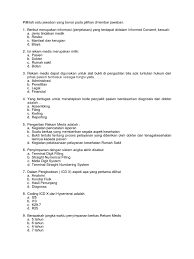 Pastinya contoh soal skb rekam medis 2018 ini akan berguna bagi anda yang ingin mengikuti seleksi cpns 2018 pada jabatan/formasi rekam medis. Pilihan Ganda Rekam Medis