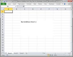 If the cells have no fill, gridlines will be visible. Remove Gridlines From Only Part Of A Worksheet In Excel Teachexcel Com