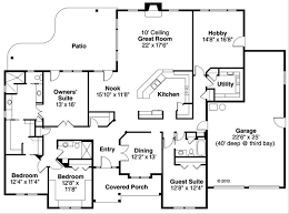 Ranch Style House Plan 4 Beds 3 Baths