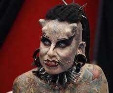 Lawyer transforms herself into vampire woman