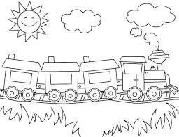 Printable Coloring Pages Transportation Train For Train Lotive Transportation Prin Train Coloring Pages Kindergarten Coloring Pages Preschool Coloring Pages
