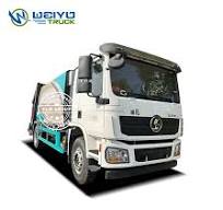 ‫شاكمان L3000 6 عجلة 14cbm 12t شاحنة ضاغطة نفايات خلفية‬‎