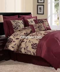 مفارش سرير ستان 2014 مفارش غرف نوم احدث مفارش سرير للعرايس احلى ديكورات بنوته كافيه Burgundy Bedroom Comforter Sets King Comforter Sets